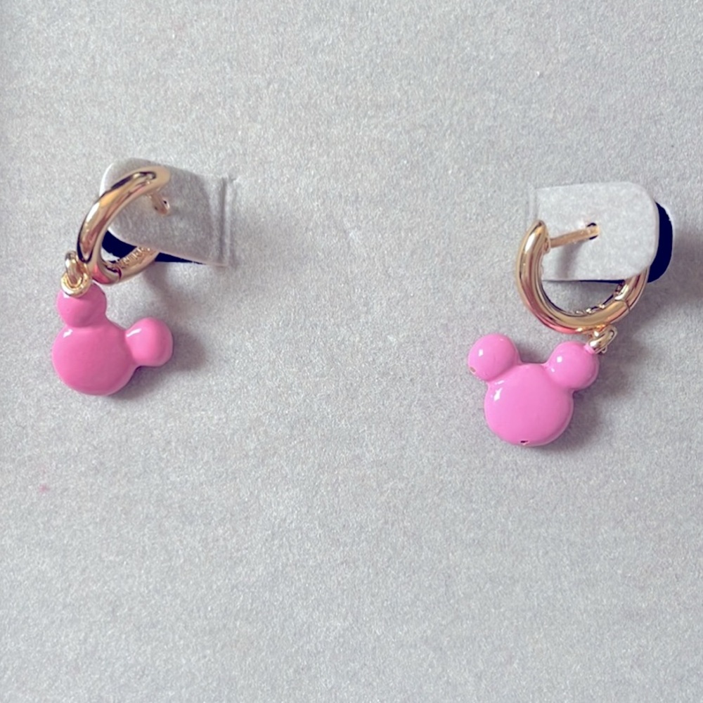 Disney & BAUBLEBAR pink Mickey Mouse earrings - Picture 2 of 4